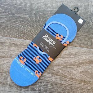 Unsimply Stitched "Crab" striped No Show Socks